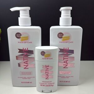 Native Piece of Cake Shampoo, Conditioner & Deodorant - PRICE IS FIRM